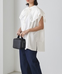 forksy. | 【forksy.】2WAYスタンドカラーシャツビックカラーセット(シャツ/ブラウス)