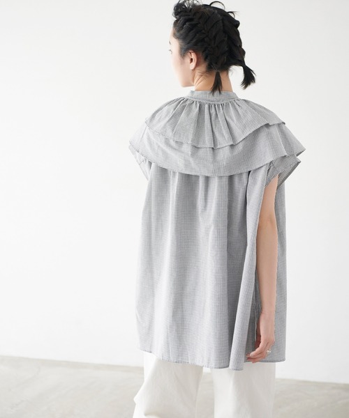 forksy.（フォルクシー）の「【forksy.】2WAYスタンドカラーシャツビックカラーセット（シャツ/ブラウス・レディース・ホワイト系その他/ブラック系その他/ホワイト系その他2/ホワイト系その他3/ブラック系その他2/ブラック系その他3/ブラック系その他4/ブラック系その他5/ブラック系その他6/ホワイト/ブラック・FREE）」の11枚目の写真