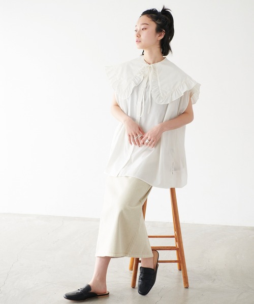 forksy.（フォルクシー）の「【forksy.】2WAYスタンドカラーシャツビックカラーセット（シャツ/ブラウス・レディース・ホワイト系その他/ブラック系その他/ホワイト系その他2/ホワイト系その他3/ブラック系その他2/ブラック系その他3/ブラック系その他4/ブラック系その他5/ブラック系その他6/ホワイト/ブラック・FREE）」の20枚目の写真