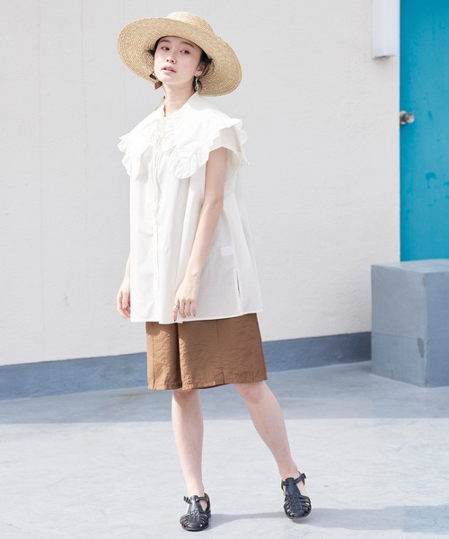 forksy.（フォルクシー）の「【forksy.】2WAYスタンドカラーシャツビックカラーセット（シャツ/ブラウス・レディース・ホワイト系その他/ブラック系その他/ホワイト系その他2/ホワイト系その他3/ブラック系その他2/ブラック系その他3/ブラック系その他4/ブラック系その他5/ブラック系その他6/ホワイト/ブラック・FREE）」の21枚目の写真