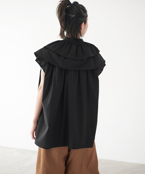 forksy.（フォルクシー）の「【forksy.】2WAYスタンドカラーシャツビックカラーセット（シャツ/ブラウス・レディース・ホワイト系その他/ブラック系その他/ホワイト系その他2/ホワイト系その他3/ブラック系その他2/ブラック系その他3/ブラック系その他4/ブラック系その他5/ブラック系その他6/ホワイト/ブラック・FREE）」の12枚目の写真