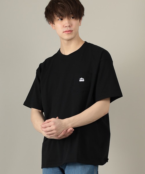 Lee(リー)の「【LEE/リー】ハウスマークミニワッペン付き半袖Tシャツ/ビッグシルエット/ユニセックス(Tシャツ/カットソー・メンズ・ベージュ/アッシュグレー/ホワイト/サックスブルー/ブラック・XL/M/L)」の16枚目の写真