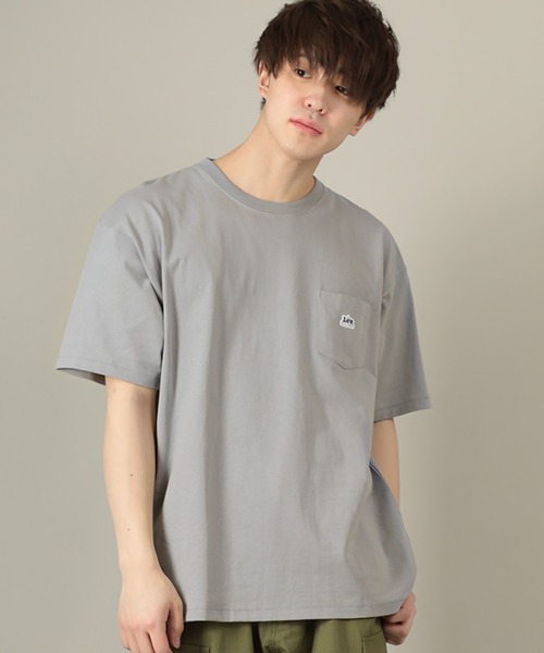 Lee(リー)の「【LEE/リー】ハウスマークミニワッペン付き半袖Tシャツ/ビッグシルエット/ユニセックス(Tシャツ/カットソー・メンズ・ベージュ/アッシュグレー/ホワイト/サックスブルー/ブラック・XL/M/L)」の21枚目の写真