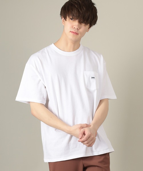 Lee(リー)の「【LEE/リー】ハウスマークミニワッペン付き半袖Tシャツ/ビッグシルエット/ユニセックス(Tシャツ/カットソー・メンズ・ベージュ/アッシュグレー/ホワイト/サックスブルー/ブラック・XL/M/L)」の11枚目の写真