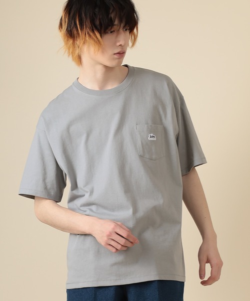 Lee(リー)の「【LEE/リー】ハウスマークミニワッペン付き半袖Tシャツ/ビッグシルエット/ユニセックス(Tシャツ/カットソー・メンズ・ベージュ/アッシュグレー/ホワイト/サックスブルー/ブラック・XL/M/L)」の18枚目の写真