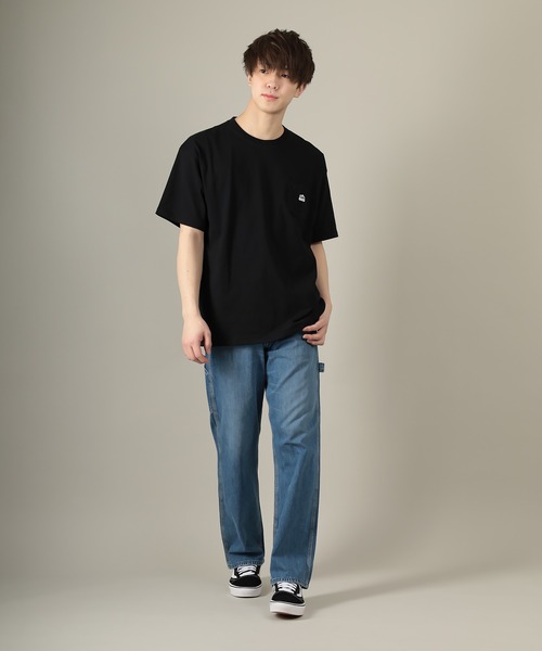 Lee(リー)の「【LEE/リー】ハウスマークミニワッペン付き半袖Tシャツ/ビッグシルエット/ユニセックス(Tシャツ/カットソー・メンズ・ベージュ/アッシュグレー/ホワイト/サックスブルー/ブラック・XL/M/L)」の17枚目の写真