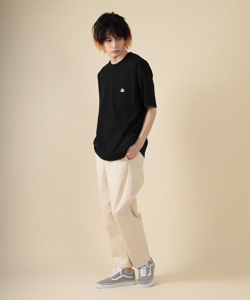 Lee(リー)の「【LEE/リー】ハウスマークミニワッペン付き半袖Tシャツ/ビッグシルエット/ユニセックス(Tシャツ/カットソー・メンズ・ベージュ/アッシュグレー/ホワイト/サックスブルー/ブラック・XL/M/L)」の14枚目の写真
