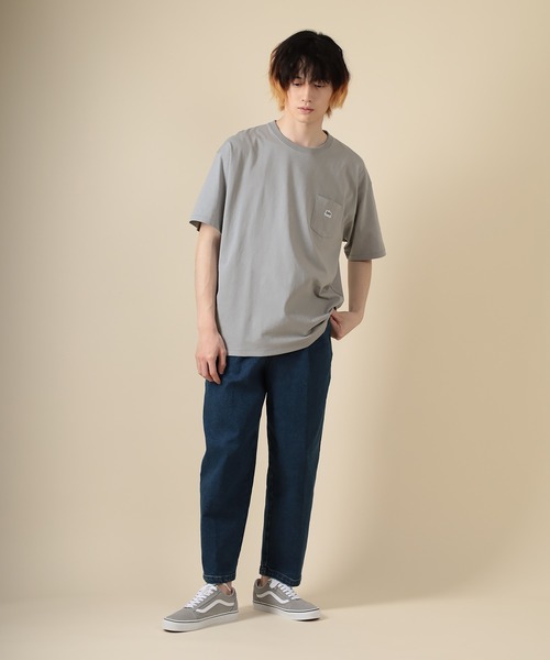 Lee(リー)の「【LEE/リー】ハウスマークミニワッペン付き半袖Tシャツ/ビッグシルエット/ユニセックス(Tシャツ/カットソー・メンズ・ベージュ/アッシュグレー/ホワイト/サックスブルー/ブラック・XL/M/L)」の19枚目の写真
