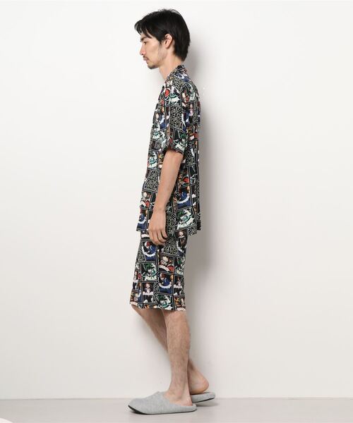 RUGGEDWORKS（ラゲッドワークス）の「【完売】《僕のヒーローアカデミア》ヒロアカ　半袖　シャツパジャマ　ルームウェア（ルームウェア/パジャマ・メンズ・ブルー/スミクロ・S/M/L）」の7枚目の写真