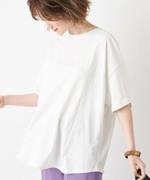 RIVE DROITE（リヴドロワ）の「H.L.W.DロゴTシャツ（Tシャツ/カットソー・レディース・オフホワイト/グレー系その他・FREE）」の14枚目の写真