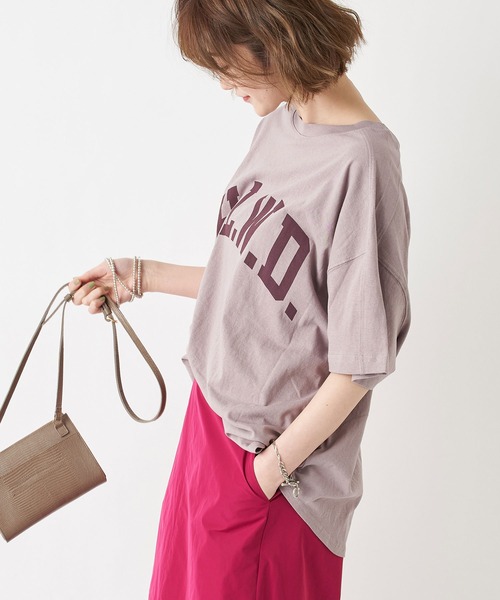 RIVE DROITE（リヴドロワ）の「H.L.W.DロゴTシャツ（Tシャツ/カットソー・レディース・オフホワイト/グレー系その他・FREE）」の22枚目の写真