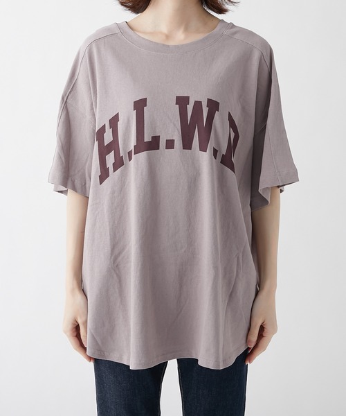 RIVE DROITE（リヴドロワ）の「H.L.W.DロゴTシャツ（Tシャツ/カットソー・レディース・オフホワイト/グレー系その他・FREE）」の12枚目の写真