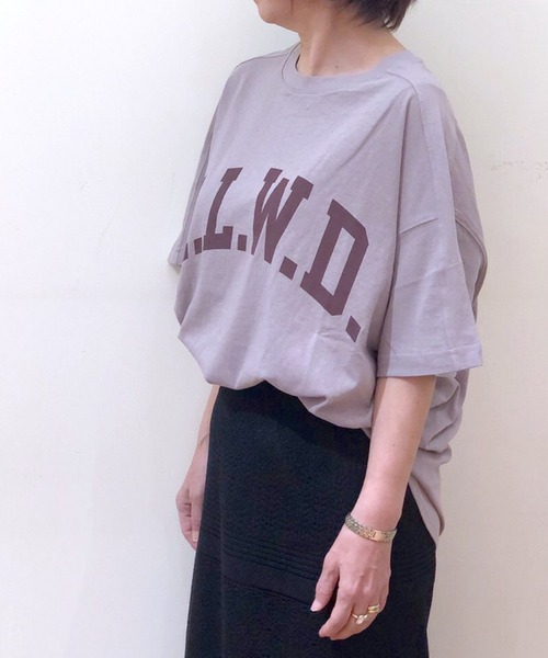 RIVE DROITE（リヴドロワ）の「H.L.W.DロゴTシャツ（Tシャツ/カットソー・レディース・オフホワイト/グレー系その他・FREE）」の9枚目の写真