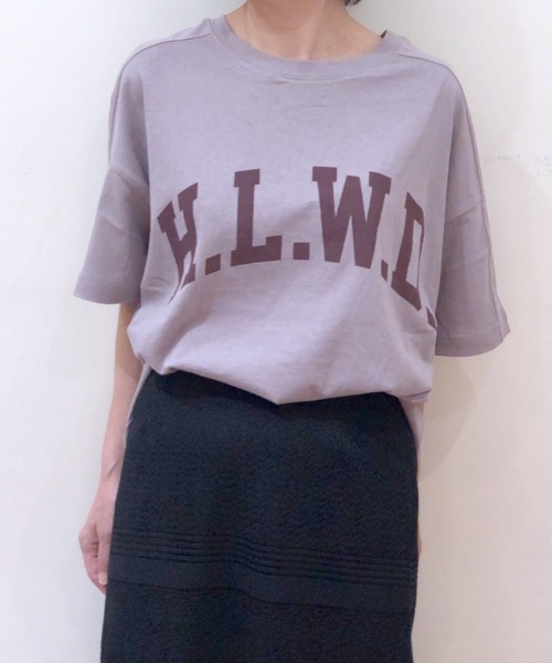 RIVE DROITE（リヴドロワ）の「H.L.W.DロゴTシャツ（Tシャツ/カットソー・レディース・オフホワイト/グレー系その他・FREE）」の8枚目の写真