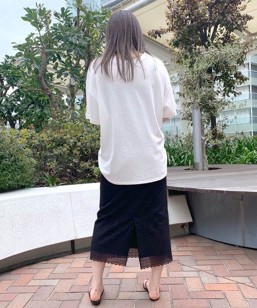 RIVE DROITE（リヴドロワ）の「H.L.W.DロゴTシャツ（Tシャツ/カットソー・レディース・オフホワイト/グレー系その他・FREE）」の6枚目の写真