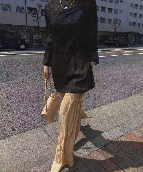 Ameri（アメリ）の「ADELA SHEER TOP（シャツ/ブラウス）」 - WEAR