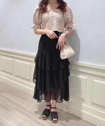 MAJESTIC LEGON | エアリーティアードスカート(スカート)