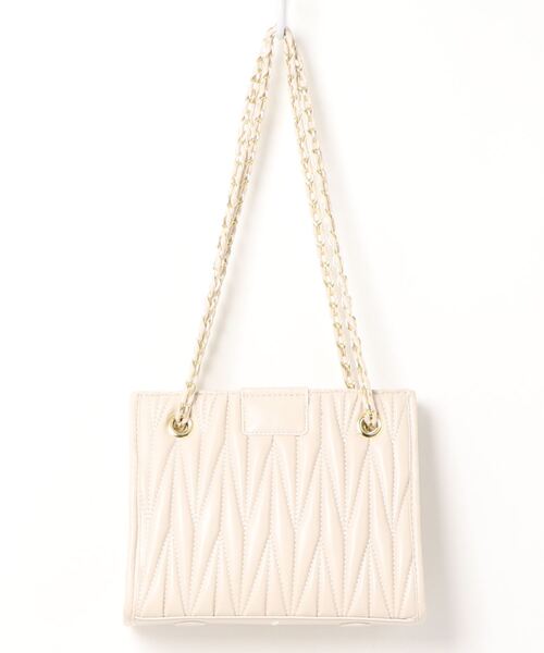 Jasmine Grandiflorum（ジャスミングランディフローラム）の「チェーンハンドバッグ（ハンドバッグ・レディース・ホワイト/ベージュ/ブラック・FREE）」の5枚目の写真