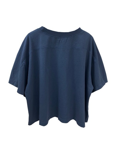 NOMAE（ノーマエ）の「【NOMAE】ヴィンテージカレッジロゴT（Tシャツ/カットソー・レディース・ホワイト/ベージュ/ネイビー系/ライトグレー・FREE）」の21枚目の写真