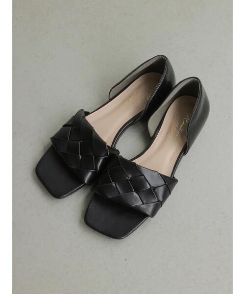 AMERICAN HOLIC(アメリカンホリック)の「編み込みセパレートフラットシューズ(サンダル・レディース・ベージュ/ホワイト/ブラック/サックスブルー・M/L/S)」の9枚目の写真