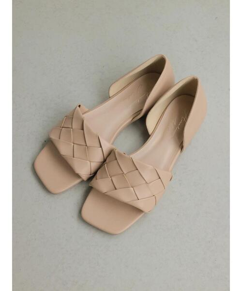 AMERICAN HOLIC(アメリカンホリック)の「編み込みセパレートフラットシューズ(サンダル・レディース・ベージュ/ホワイト/ブラック/サックスブルー・M/L/S)」の10枚目の写真