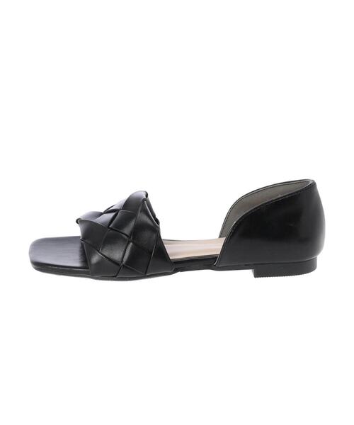 AMERICAN HOLIC(アメリカンホリック)の「編み込みセパレートフラットシューズ(サンダル・レディース・ベージュ/ホワイト/ブラック/サックスブルー・M/L/S)」の12枚目の写真