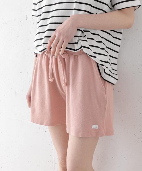 URBAN RESEARCH Sonny Label（アーバンリサーチサニーレーベル）の「Leona SURF　ヘンプコットンショートパンツ（その他パンツ・レディース・ベージュ/グリーン系その他/ブラック・FREE）」の12枚目の写真