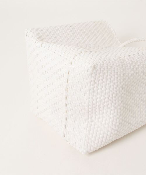 Letra（レトラ）の「メルカドバケット　ショートハンドル　ホワイト（かごバッグ・レディース・ホワイト・FREE）」の2枚目の写真