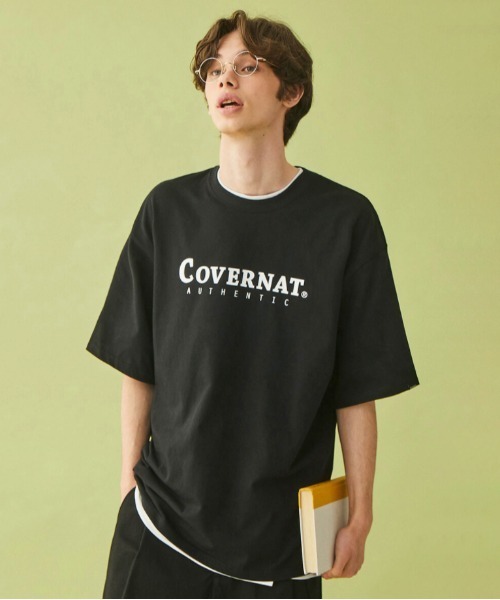 COVERNAT(カバーナット)の「【COVERNAT】AUTHENTIC LOGO TEE / カバーナット オーセンティック ロゴ Tシャツ(Tシャツ/カットソー・メンズ・ホワイト/チャコールグレー/ブラック/ピンク/ブルーグリーン・SMALL/MEDIUM/LARGE/X-LARGE)」の9枚目の写真