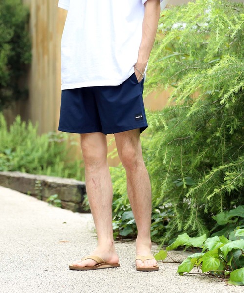 Hurley （ハーレー）の「M OAO SOLID VOLLEY 17 /ハーレー 水着 サーフトランクス ボードショーツ（水着・メンズ・ネイビー/ピンク/ブラック/オリーブ/ブルー/ライトブルー/ライトグリーン/イエロー・SMALL/LARGE/X-LARGE/MEDIUM）」の6枚目の写真