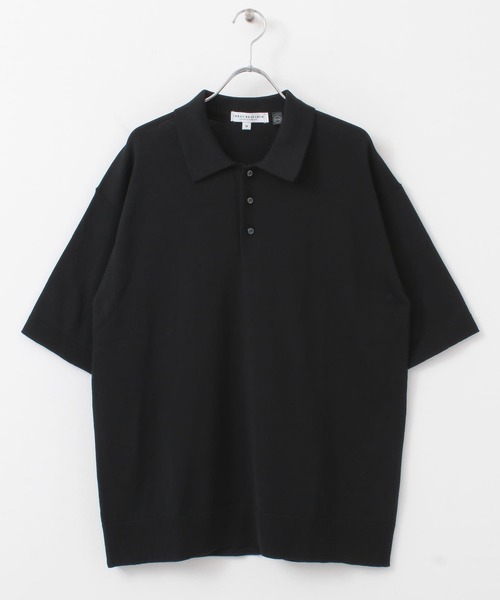 URBAN RESEARCH（アーバンリサーチ）の「37.5ハンドウォッシャブルニットポロシャツ（ポロシャツ・メンズ・ブラック/ベージュ/ネイビー・MEDIUM/LARGE）」の8枚目の写真