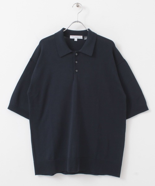 URBAN RESEARCH（アーバンリサーチ）の「37.5ハンドウォッシャブルニットポロシャツ（ポロシャツ・メンズ・ブラック/ベージュ/ネイビー・MEDIUM/LARGE）」の5枚目の写真