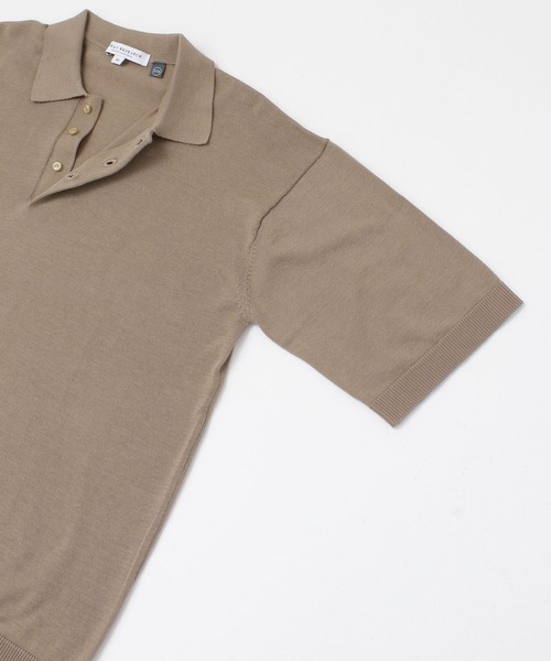 URBAN RESEARCH（アーバンリサーチ）の「37.5ハンドウォッシャブルニットポロシャツ（ポロシャツ・メンズ・ブラック/ベージュ/ネイビー・MEDIUM/LARGE）」の19枚目の写真