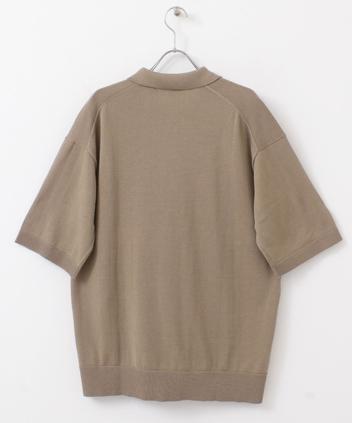 URBAN RESEARCH（アーバンリサーチ）の「37.5ハンドウォッシャブルニットポロシャツ（ポロシャツ・メンズ・ブラック/ベージュ/ネイビー・MEDIUM/LARGE）」の20枚目の写真