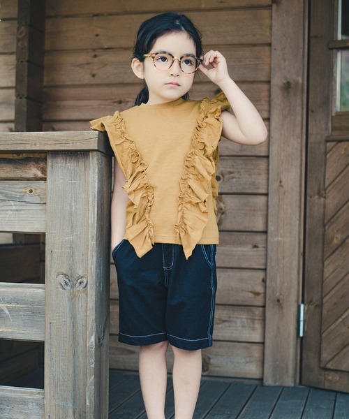 RADCHAP（ラッドチャップ）の「【真夏の7デイズ】ハーフパンツ（その他パンツ・キッズ・ブラック/マスタード/ターコイズブルー・120cm/150cm/90cm/110cm/130cm/100cm/140cm）」の21枚目の写真