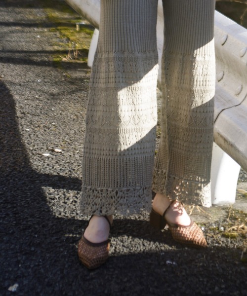 AS KNOW AS PINKY(アズノゥアズピンキー)の「2wayレースアップサンダル(サンダル・レディース・ブラウン/ベージュ・M/L)」の2枚目の写真