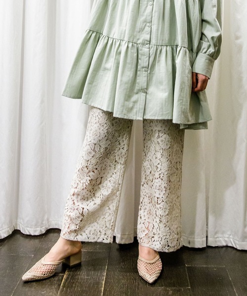 AS KNOW AS PINKY(アズノゥアズピンキー)の「2wayレースアップサンダル(サンダル・レディース・ブラウン/ベージュ・M/L)」の3枚目の写真