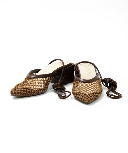 AS KNOW AS PINKY(アズノゥアズピンキー)の「2wayレースアップサンダル(サンダル・レディース・ブラウン/ベージュ・M/L)」の11枚目の写真