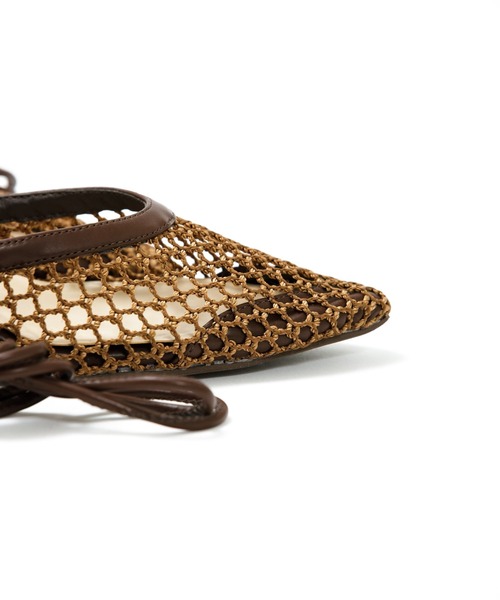 AS KNOW AS PINKY(アズノゥアズピンキー)の「2wayレースアップサンダル(サンダル・レディース・ブラウン/ベージュ・M/L)」の18枚目の写真