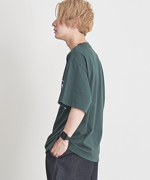 SILVER BULLET(シルバーバレット)の「『CavariA/キャバリア』UNIVERSITYロゴ刺繍クルーネック半袖Tシャツ(Tシャツ/カットソー・メンズ・グリーン/ネイビー/ホワイト・M/L)」の12枚目の写真