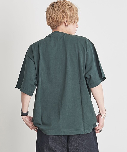 SILVER BULLET(シルバーバレット)の「『CavariA/キャバリア』UNIVERSITYロゴ刺繍クルーネック半袖Tシャツ(Tシャツ/カットソー・メンズ・グリーン/ネイビー/ホワイト・M/L)」の13枚目の写真