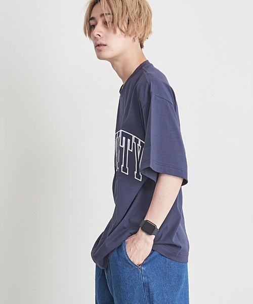 SILVER BULLET(シルバーバレット)の「『CavariA/キャバリア』UNIVERSITYロゴ刺繍クルーネック半袖Tシャツ(Tシャツ/カットソー・メンズ・グリーン/ネイビー/ホワイト・M/L)」の17枚目の写真