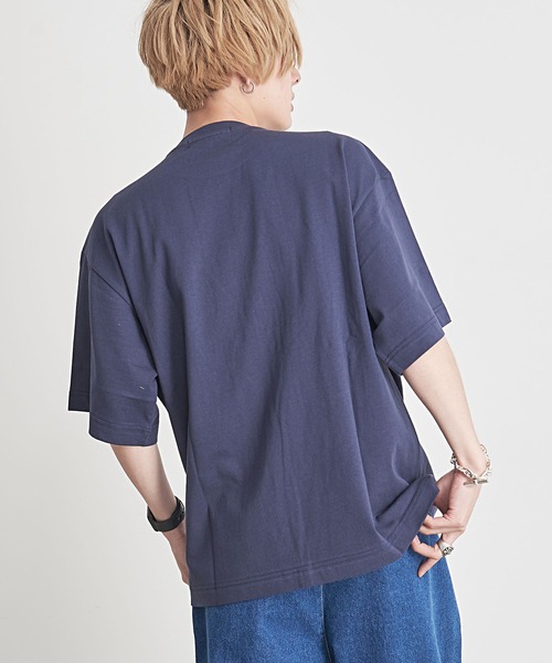 SILVER BULLET(シルバーバレット)の「『CavariA/キャバリア』UNIVERSITYロゴ刺繍クルーネック半袖Tシャツ(Tシャツ/カットソー・メンズ・グリーン/ネイビー/ホワイト・M/L)」の18枚目の写真