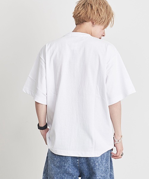 SILVER BULLET(シルバーバレット)の「『CavariA/キャバリア』UNIVERSITYロゴ刺繍クルーネック半袖Tシャツ(Tシャツ/カットソー・メンズ・グリーン/ネイビー/ホワイト・M/L)」の8枚目の写真