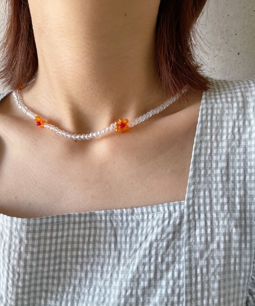 at12:03(アットイチニーゼロサン)の「2WAYフラワービーズマスクチェーンネックレス(ネックレス・レディース・その他1/その他2・FREE)」の2枚目の写真