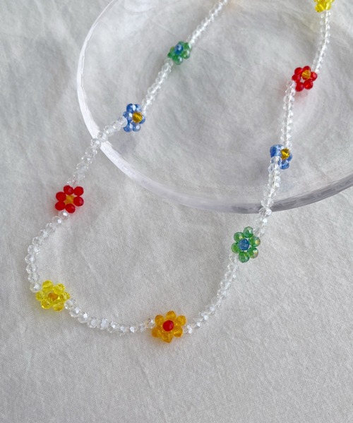 at12:03(アットイチニーゼロサン)の「2WAYフラワービーズマスクチェーンネックレス(ネックレス・レディース・その他1/その他2・FREE)」の5枚目の写真