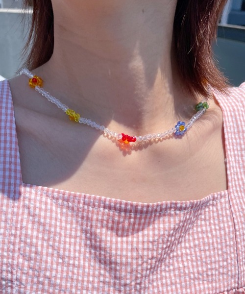 at12:03(アットイチニーゼロサン)の「2WAYフラワービーズマスクチェーンネックレス(ネックレス・レディース・その他1/その他2・FREE)」の3枚目の写真