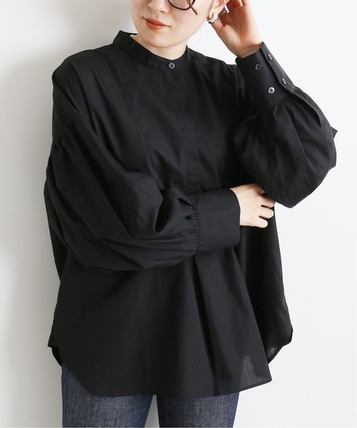 IENA（イエナ）の「【MIRKO BERTOLA/ミルコベルトラ】 ボリュームスリーブブラウス◆（シャツ/ブラウス・レディース・ホワイト/ブラック/カーキ・FREE）」の6枚目の写真