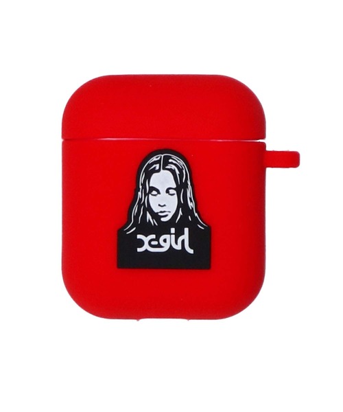 X-girl（エックスガール）の「FACE Air Pods CASE（ヘッドフォン/イヤホン・レディース・レッド/イエロー/ブルー・ONE SIZE）」の5枚目の写真