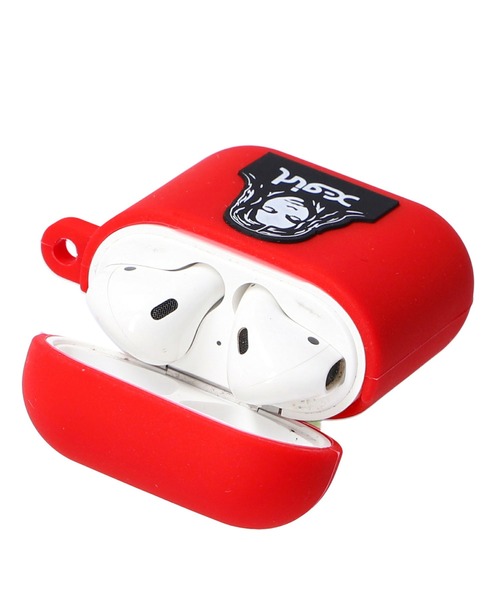 X-girl（エックスガール）の「FACE Air Pods CASE（ヘッドフォン/イヤホン・レディース・レッド/イエロー/ブルー・ONE SIZE）」の4枚目の写真